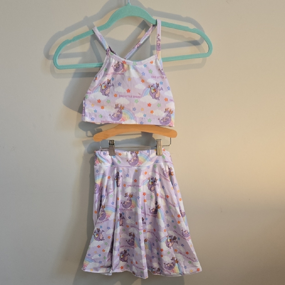 Girls Figment Disney Tank And Twirl Skirt Set 10